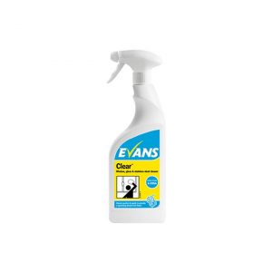 Evans Clear Glass Cleaner 750ml Bottle